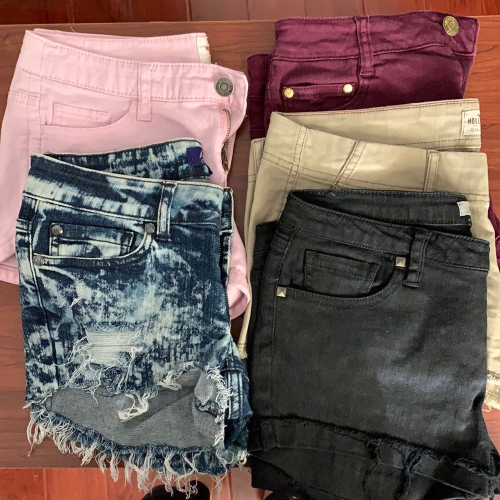 Denim shorts bundle 5 pairs size 6/28
